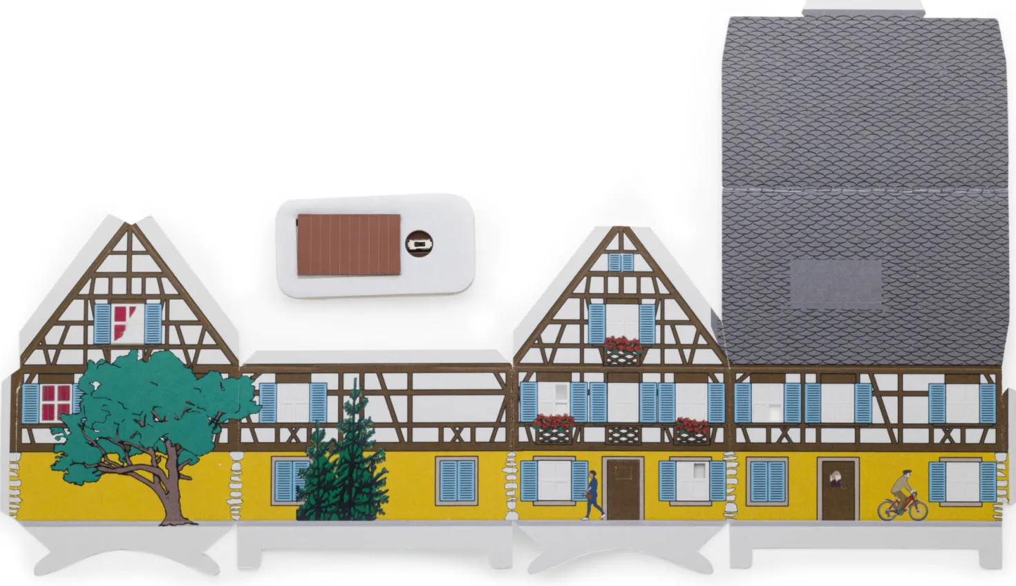 Solar-Lichthaus Papier zum Selbstaufbauen