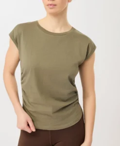 Sport-Shirt mit seitlicher Raffung