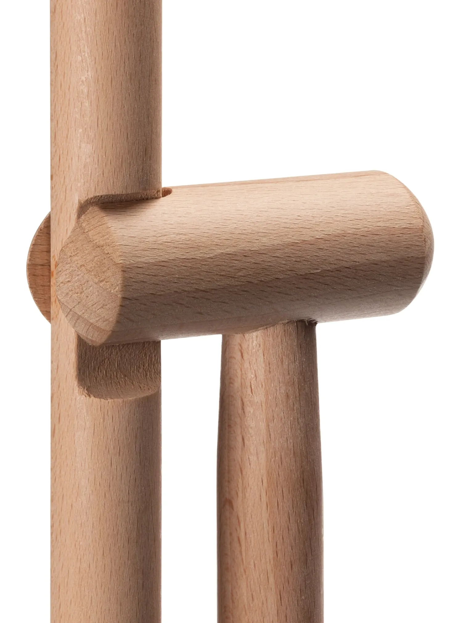 Stehkehrgarnitur Buchenholz und Stahlblech