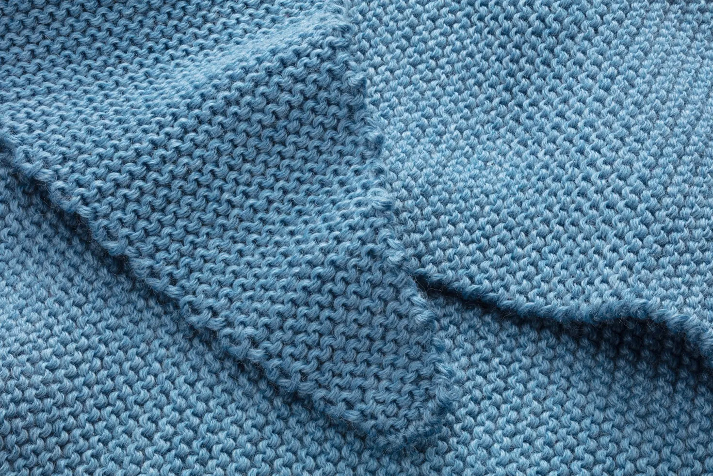 Strickschal klein, Hellblau