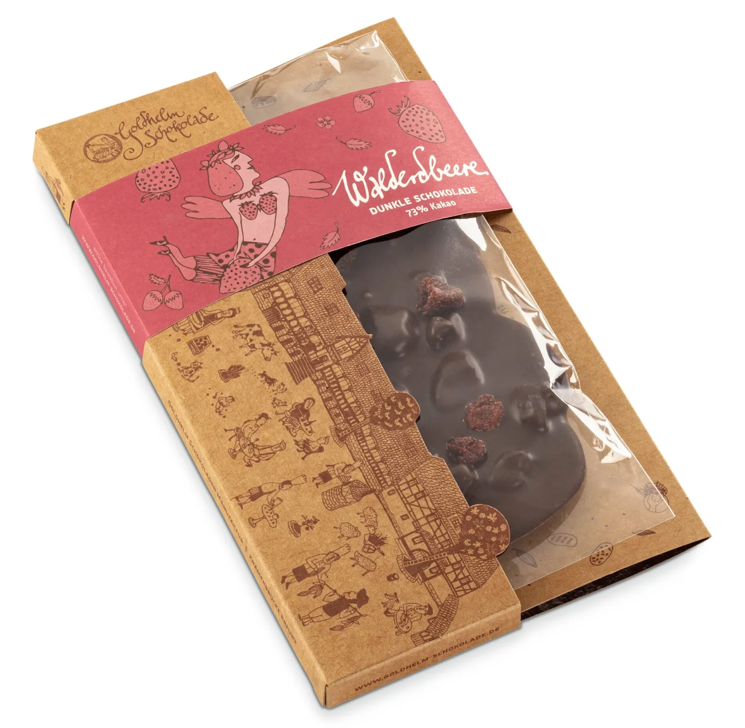 Tafelschokolade „Walderdbeere“