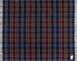 Tartan-Schurwolldecke Morello Check