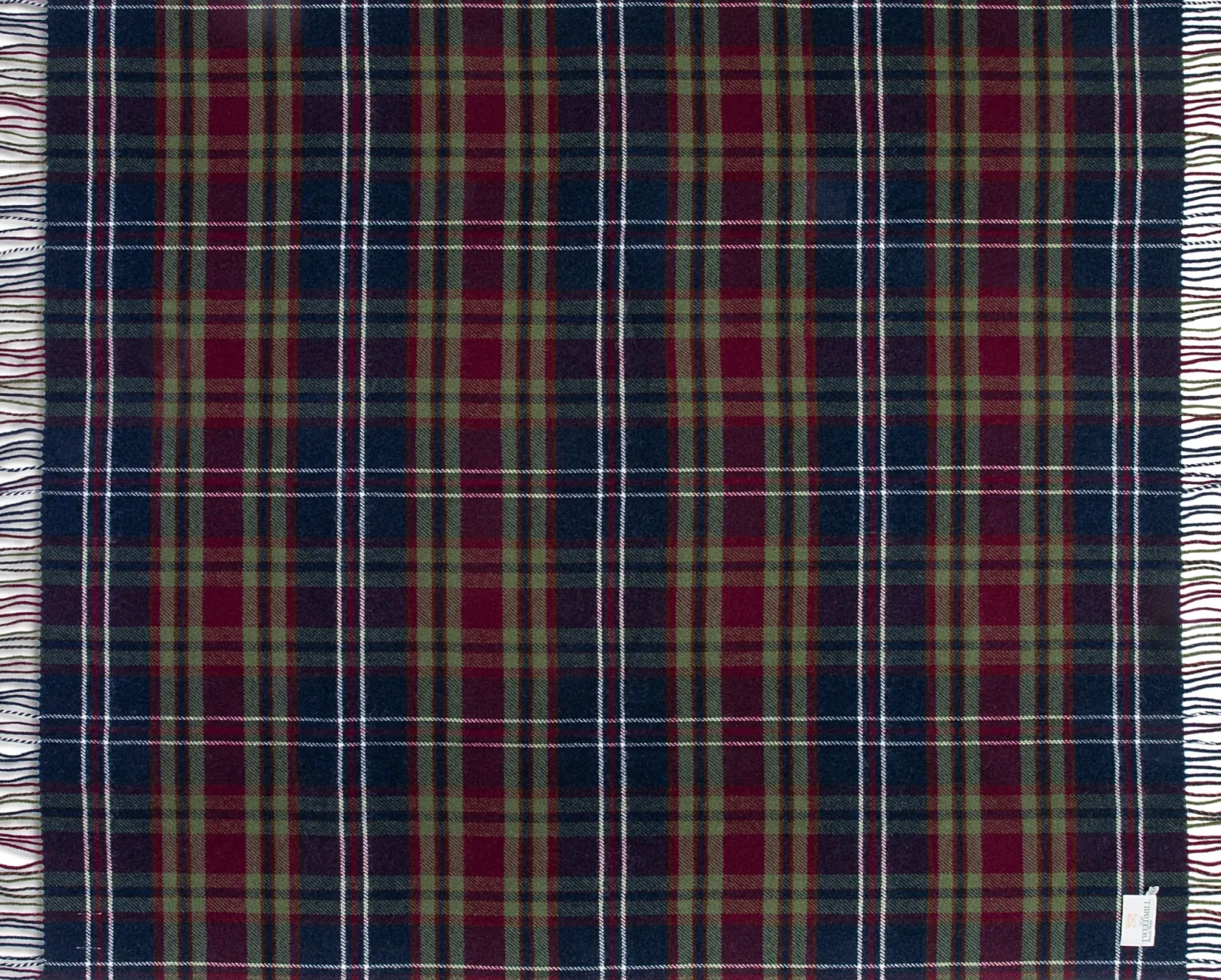 Tartan-Schurwolldecke Morello Check