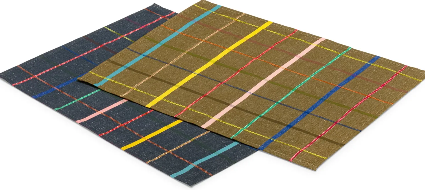 Tischset bunt kariert