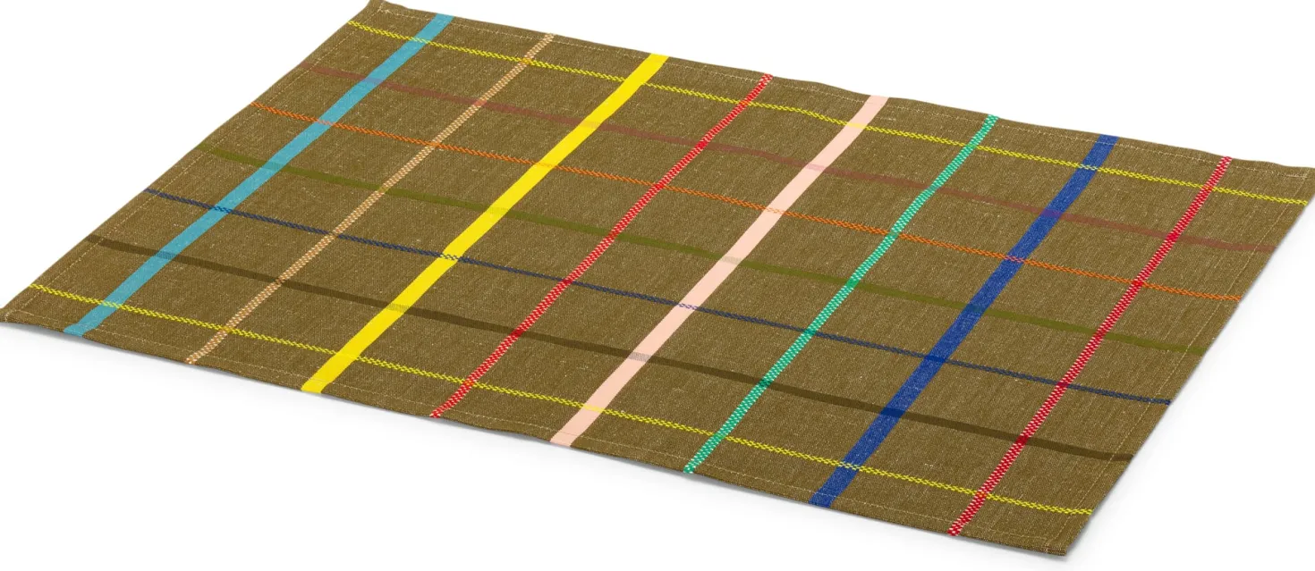 Tischset bunt kariert