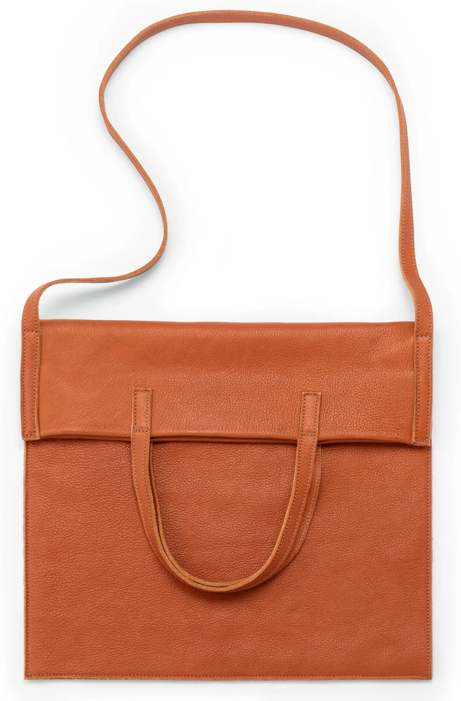 Tote Bag Leder, cognac