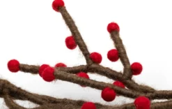 Türkranz Filz Beeren rot