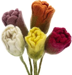 Tulpenstrauß Filz