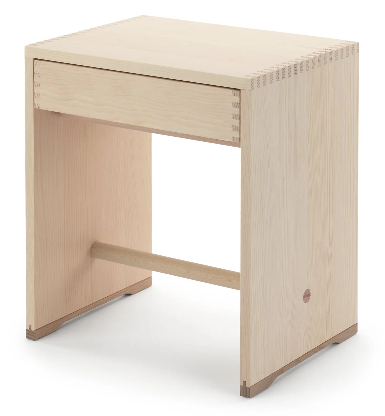 Ulmer Hocker mit Schublade