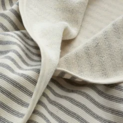 Unisex-Bademantel fein gestreift