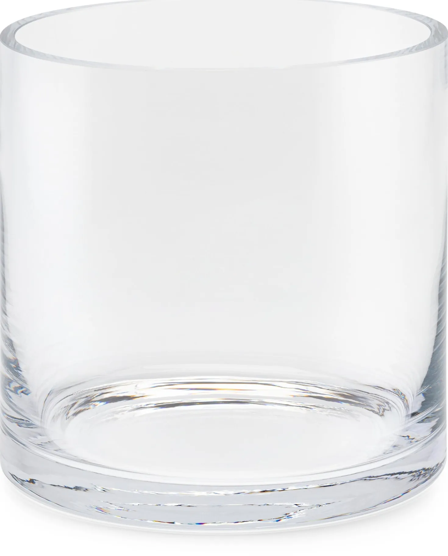 Vase Glas zylinderförmig