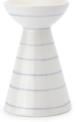 Vase Keramik handbemalt blau