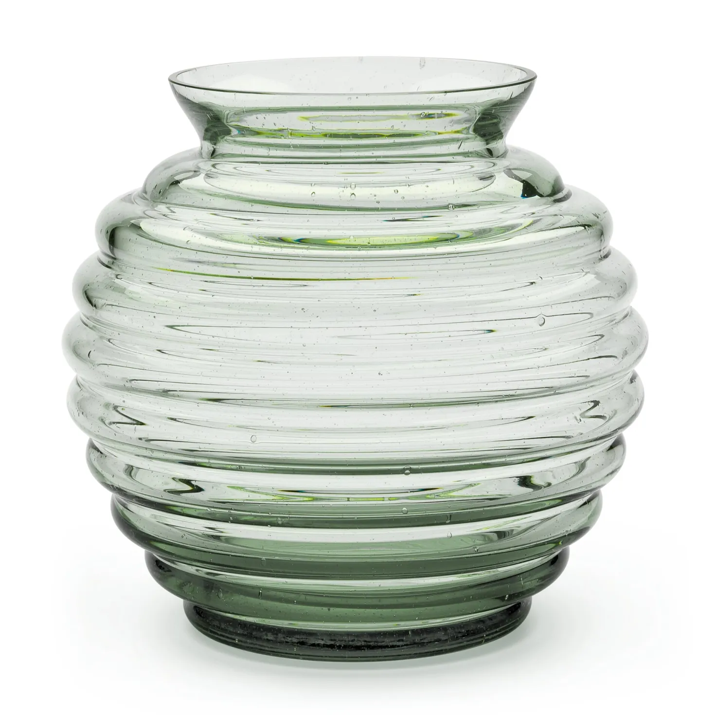 Vase Thüringer Waldglas Kugelform