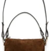 Veloursledertasche, braun