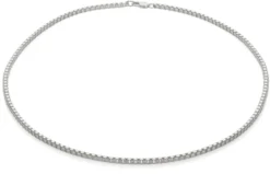 Venezianerkette eckig, Silber