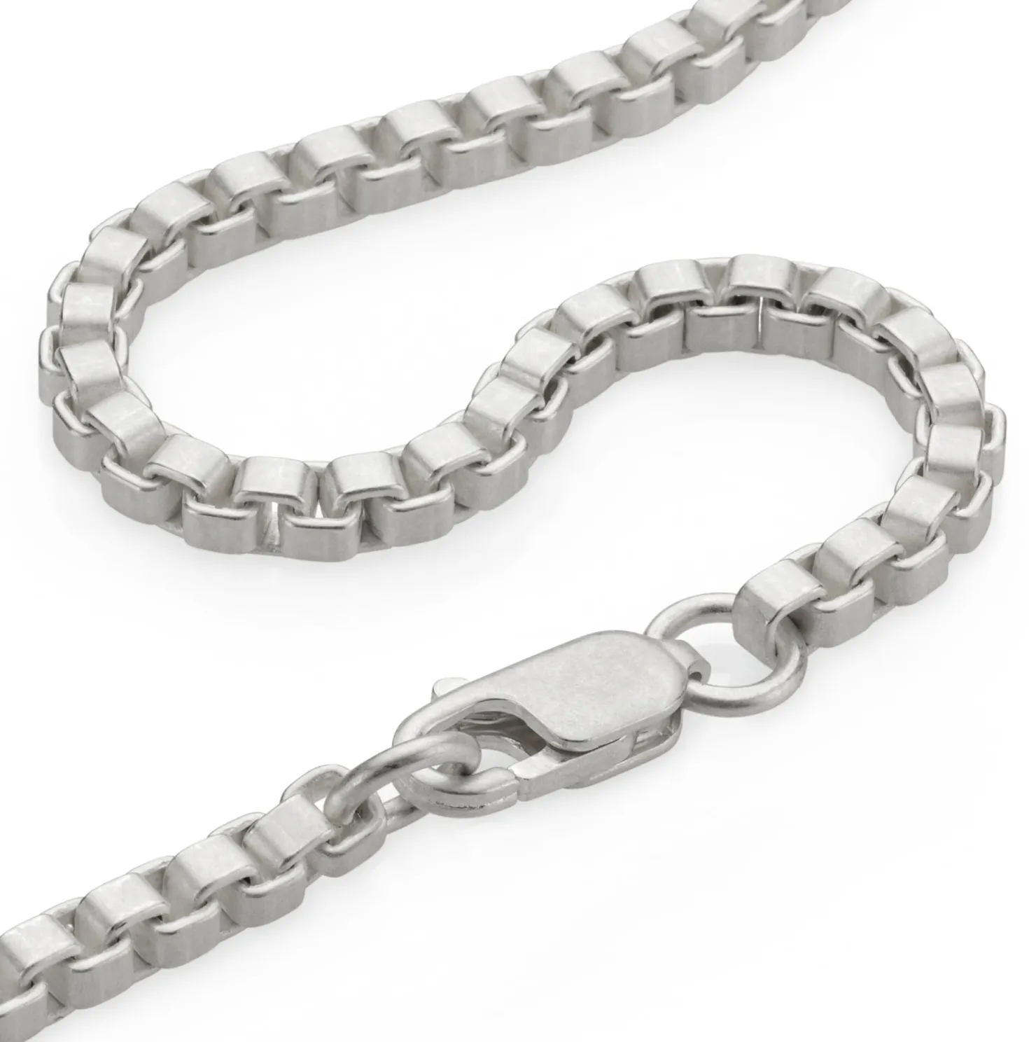 Venezianerkette eckig, Silber