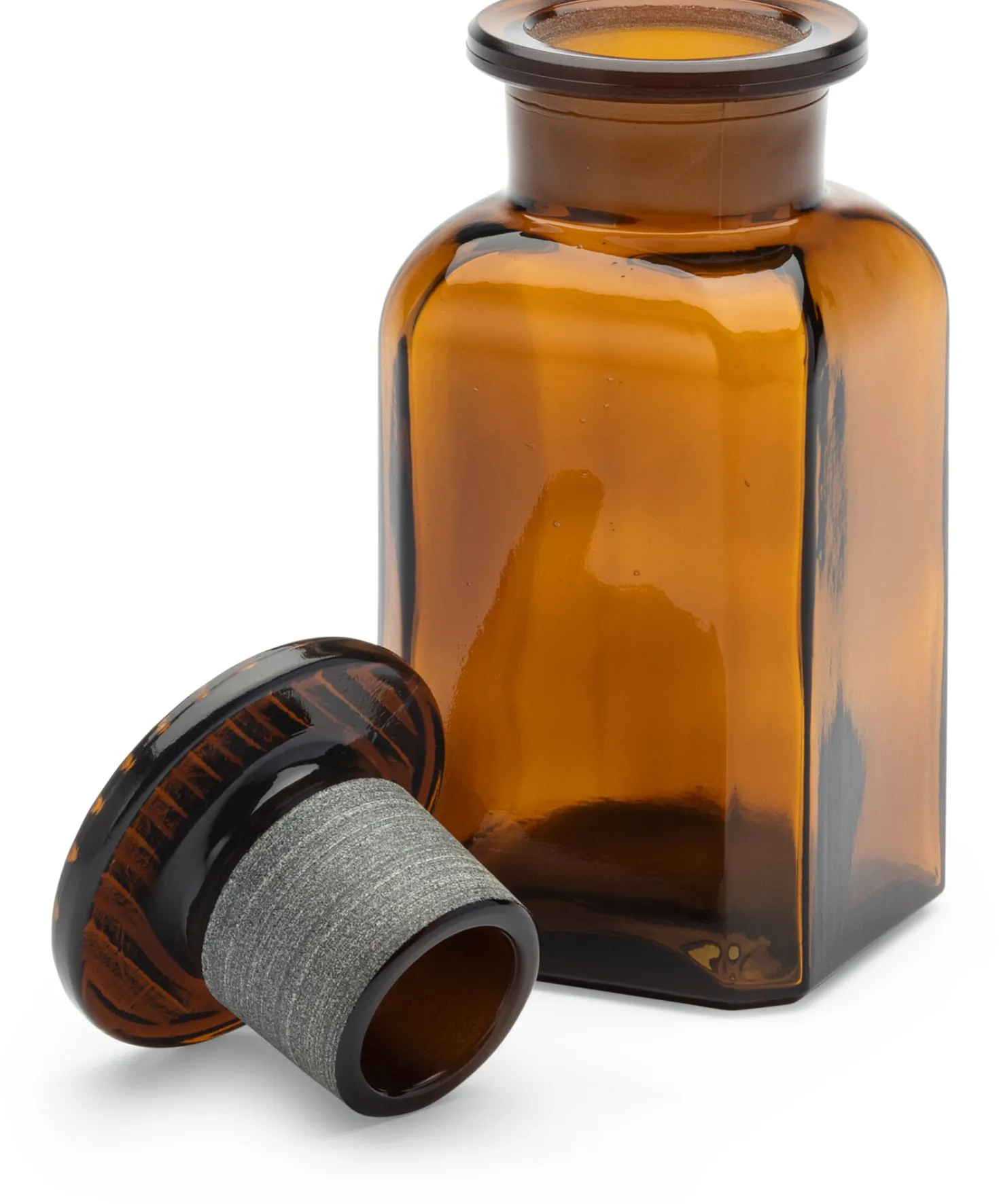 Vierkantflasche Glas