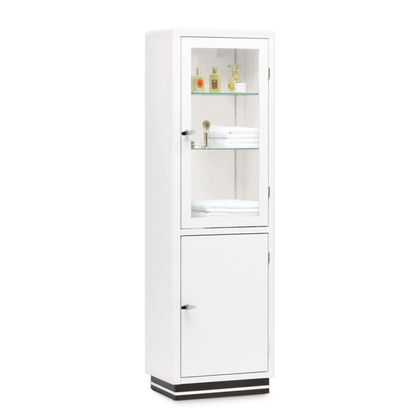 Vitrine Stahlblech schmal