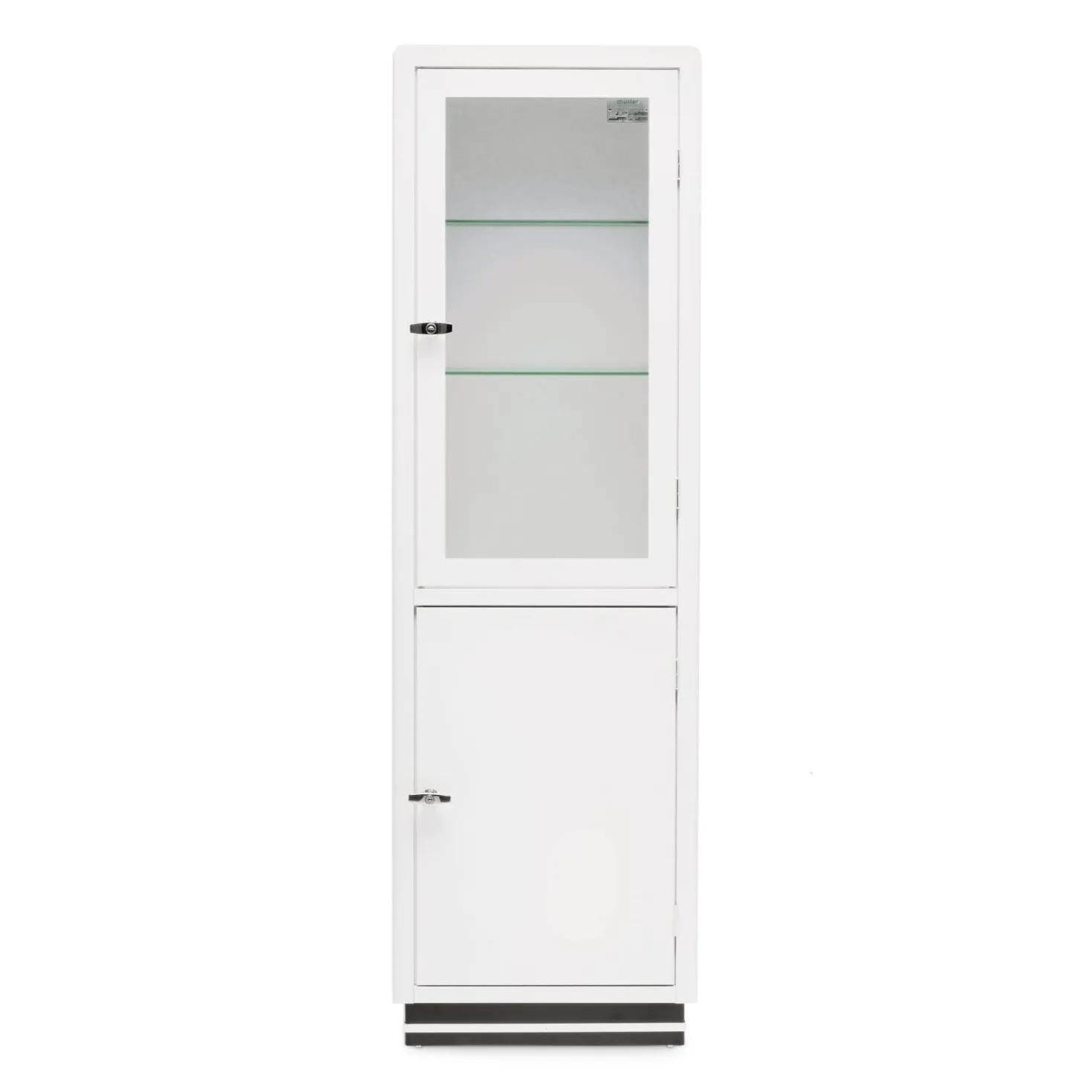 Vitrine Stahlblech schmal