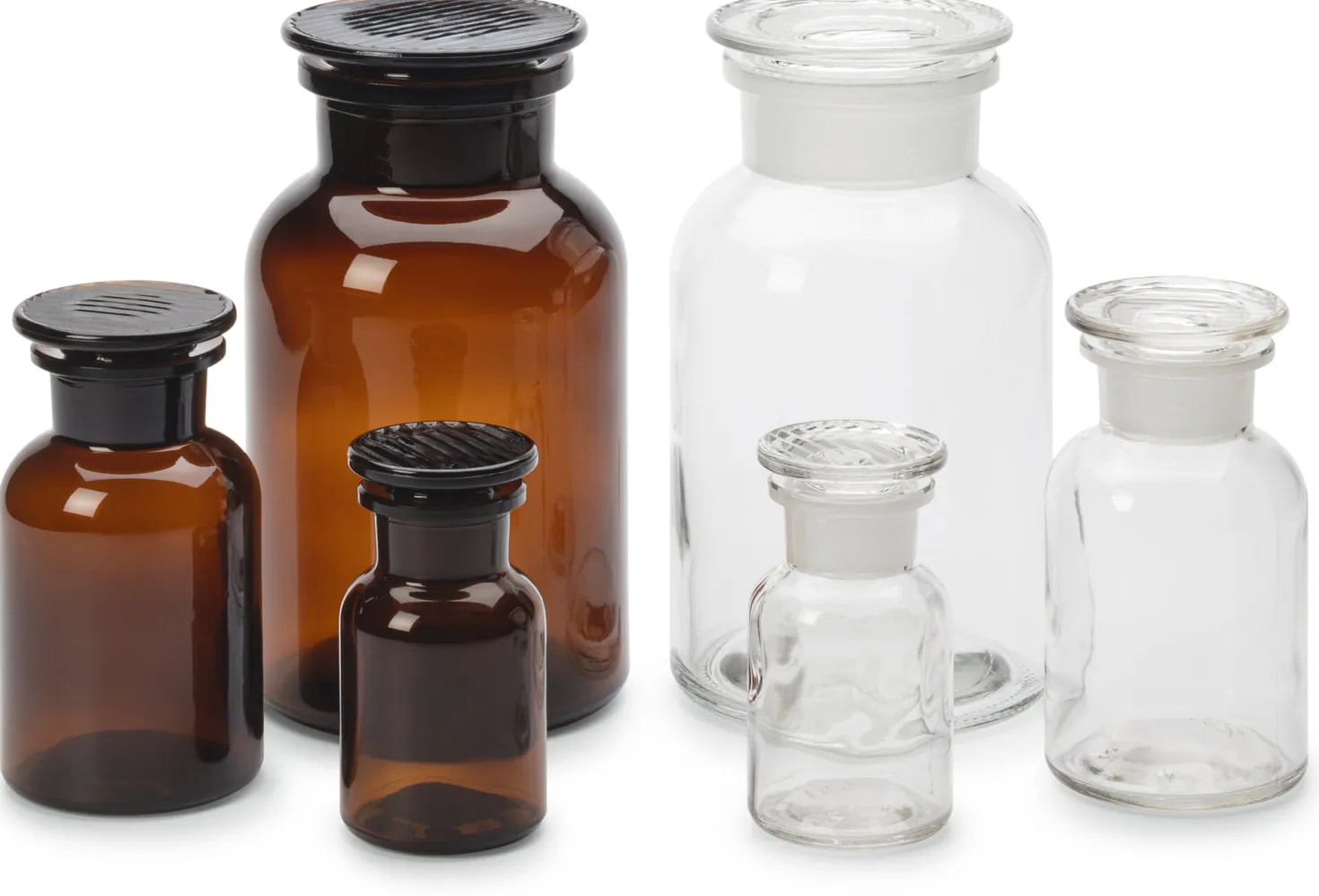 Vorratsflasche mit Glasstopfen