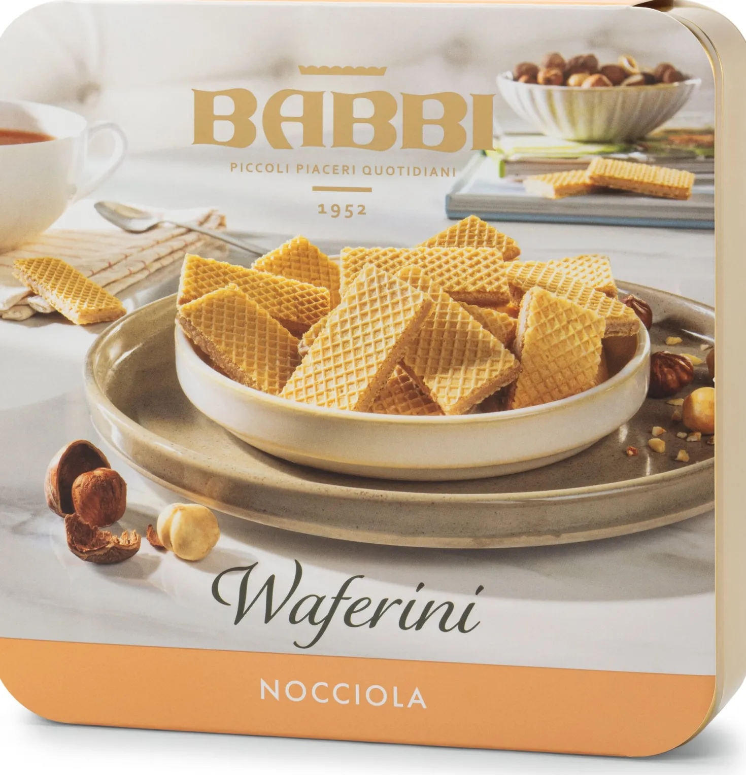 Waffelgebäck mit Haselnusscreme