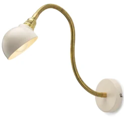 Wandleuchte flexibel Messing