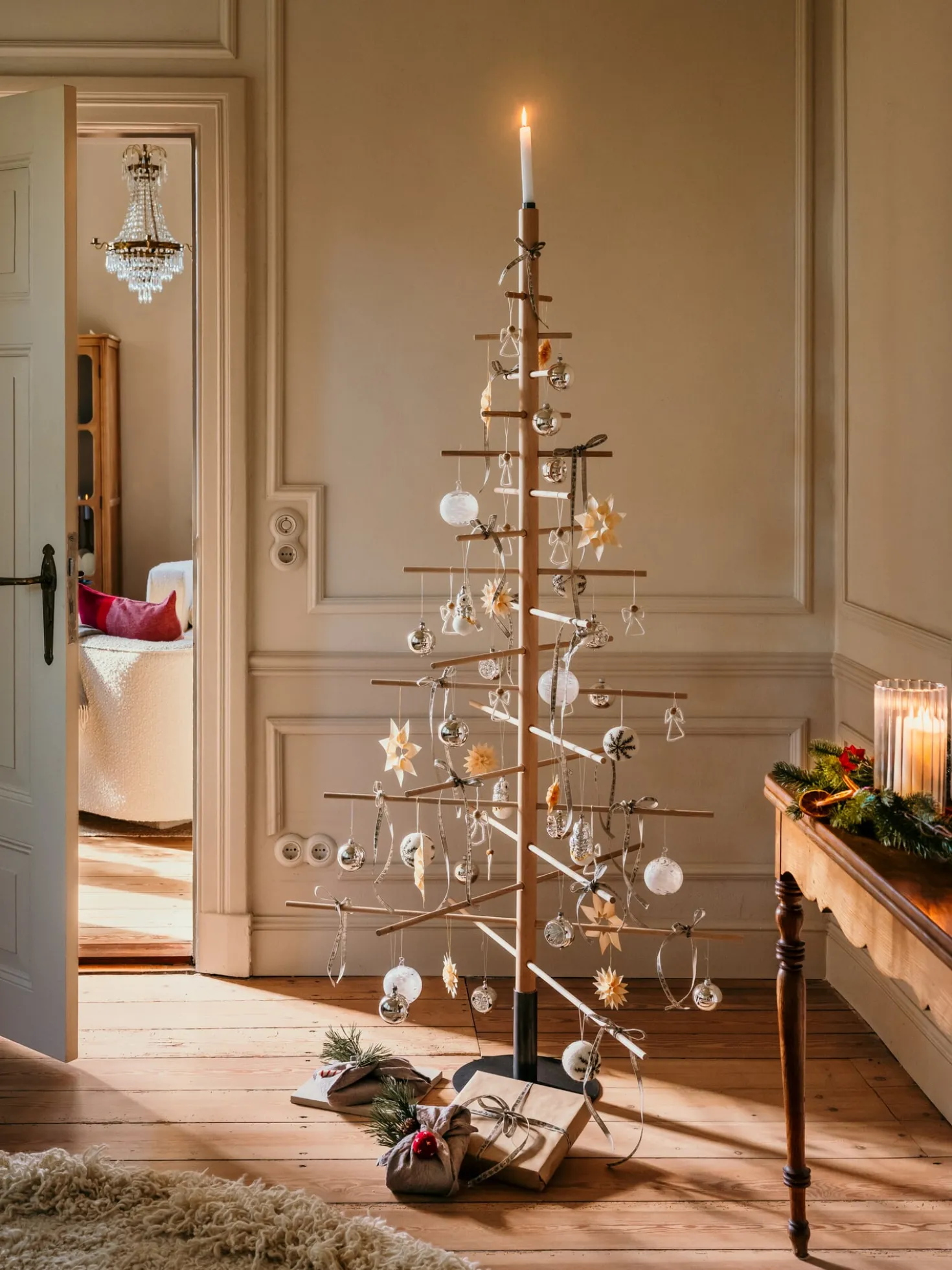 Weihnachtsbaum Buchenholz