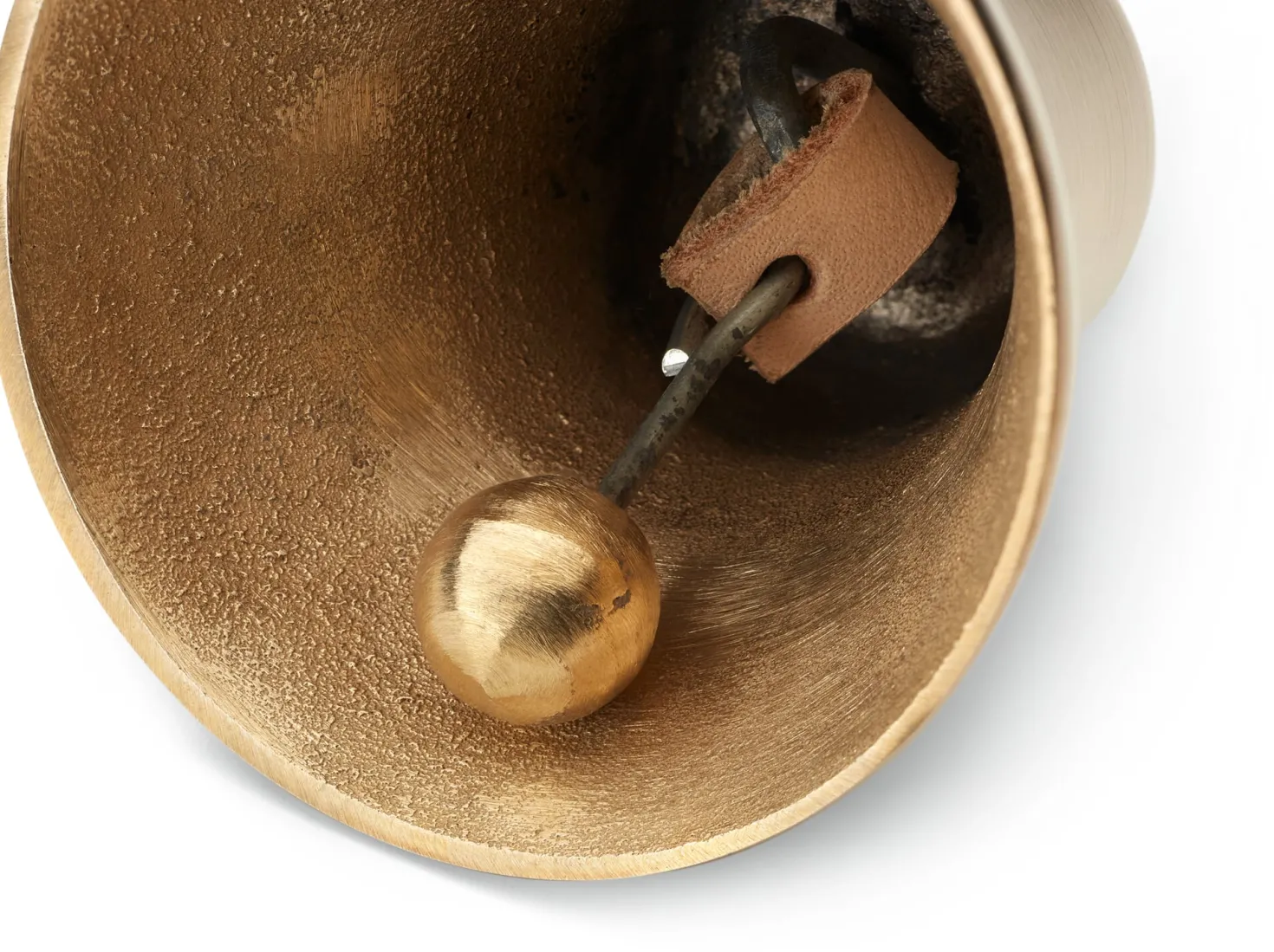 Weihnachtsglocke Bronzeguss mit Zierrand