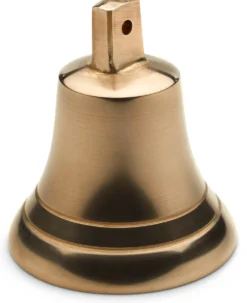 Weihnachtsglocke Bronzeguss mit Zierrand