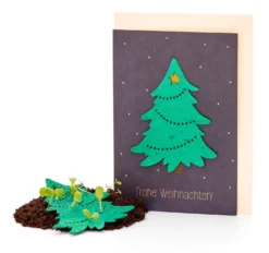 Weihnachtskarten mit Wildblumensamen