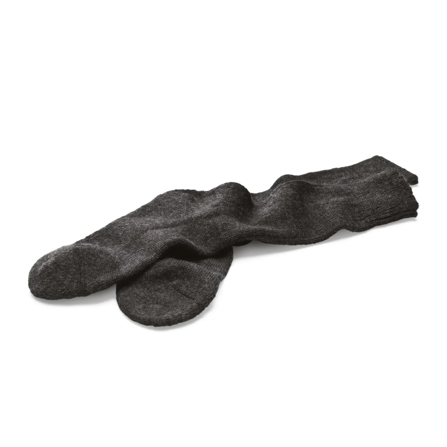 Wollsocke mit Walkfilzsohle