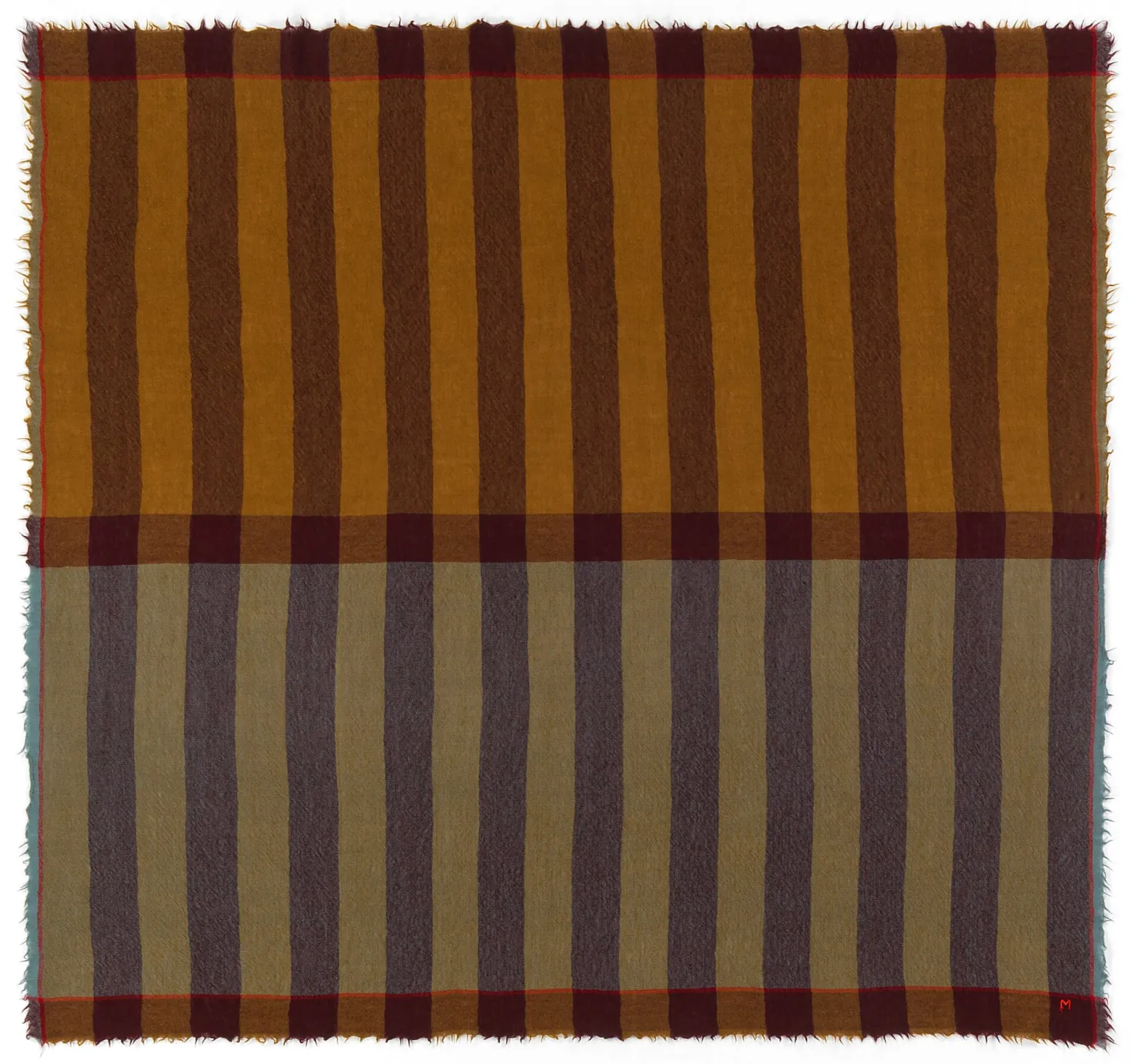 Wolltuch mit Kaschmiranteil N° 854, Blau